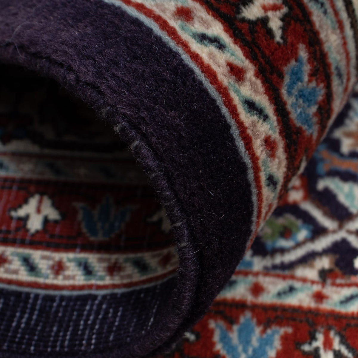 Tapis persan - Classique carré  - 104 x 101 cm - bleu foncé