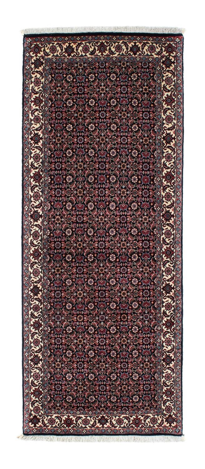 Tapis de couloir Tapis persan - Bidjar - 194 x 72 cm - bleu foncé