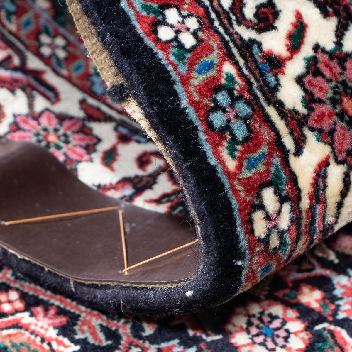 Tapis de couloir Tapis persan - Bidjar - 194 x 72 cm - bleu foncé