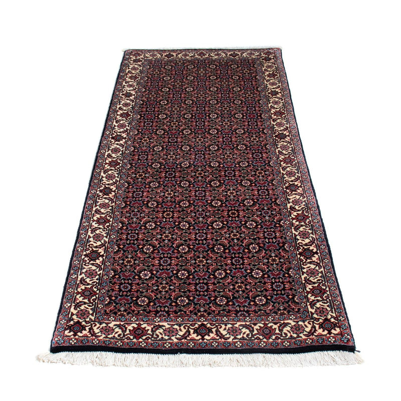 Tapis de couloir Tapis persan - Bidjar - 194 x 72 cm - bleu foncé