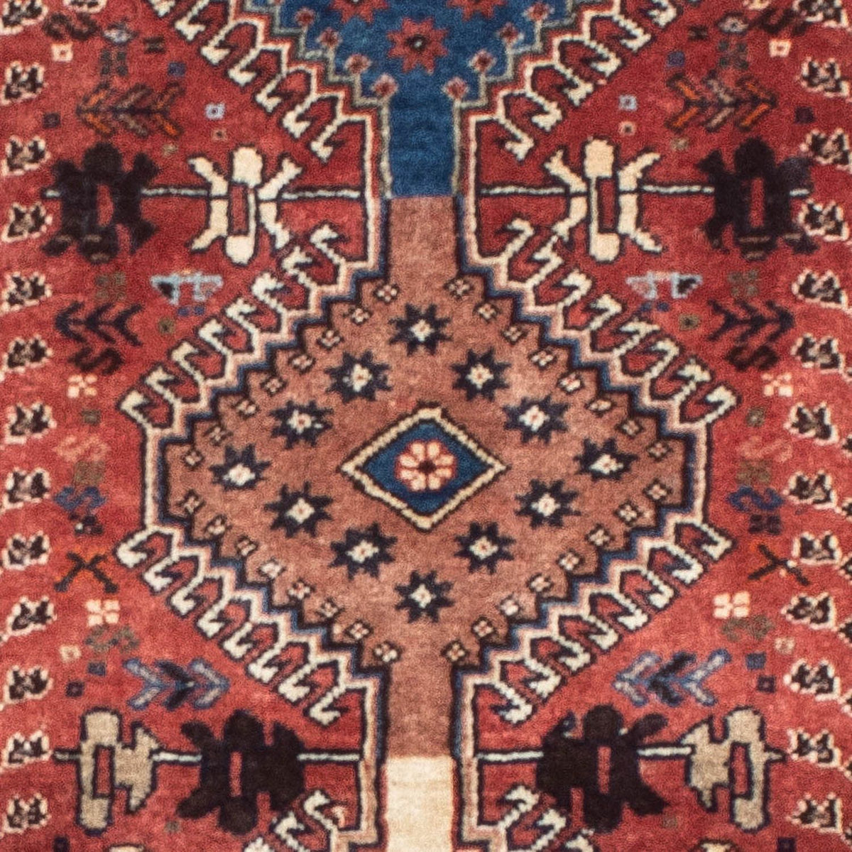 Tapis persan - Nomadic - 153 x 70 cm - rouge clair