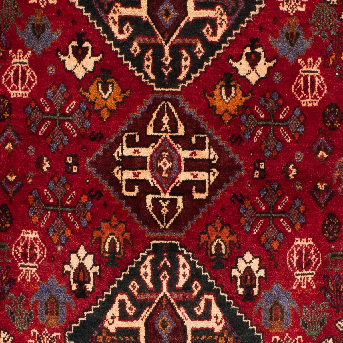 Tapis persan - Nomadic - 163 x 111 cm - rouge foncé