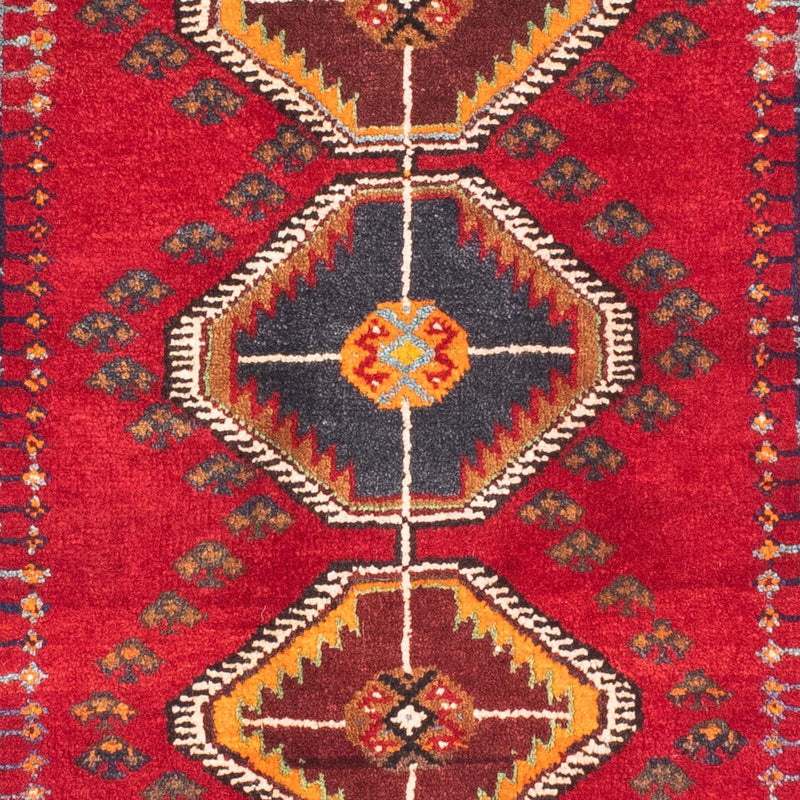 Tapis persan - Nomadic - 160 x 81 cm - rouge foncé