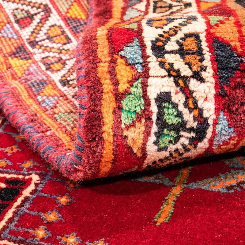 Tapis persan - Nomadic - 160 x 81 cm - rouge foncé