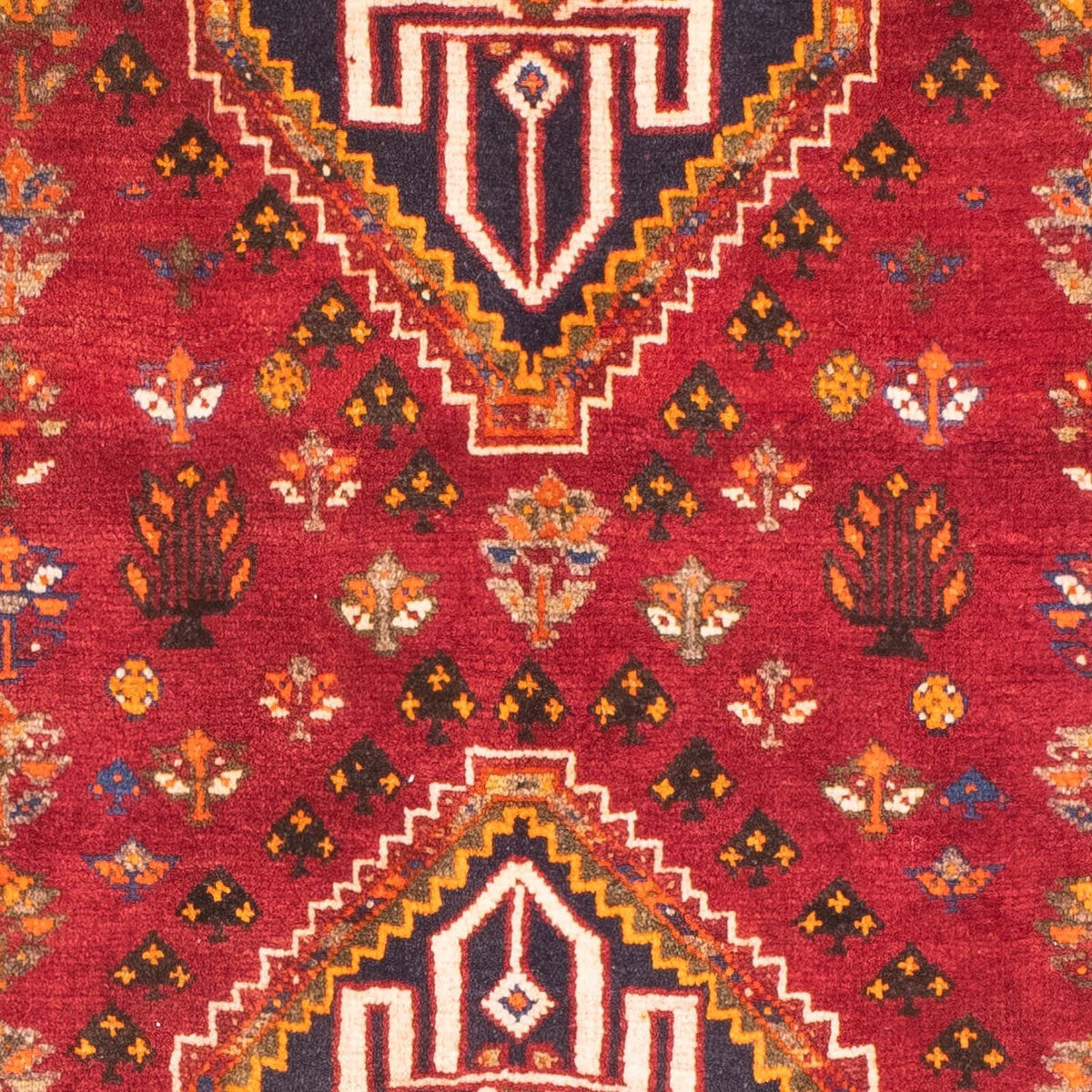 Tapis persan - Nomadic - 156 x 83 cm - rouge foncé