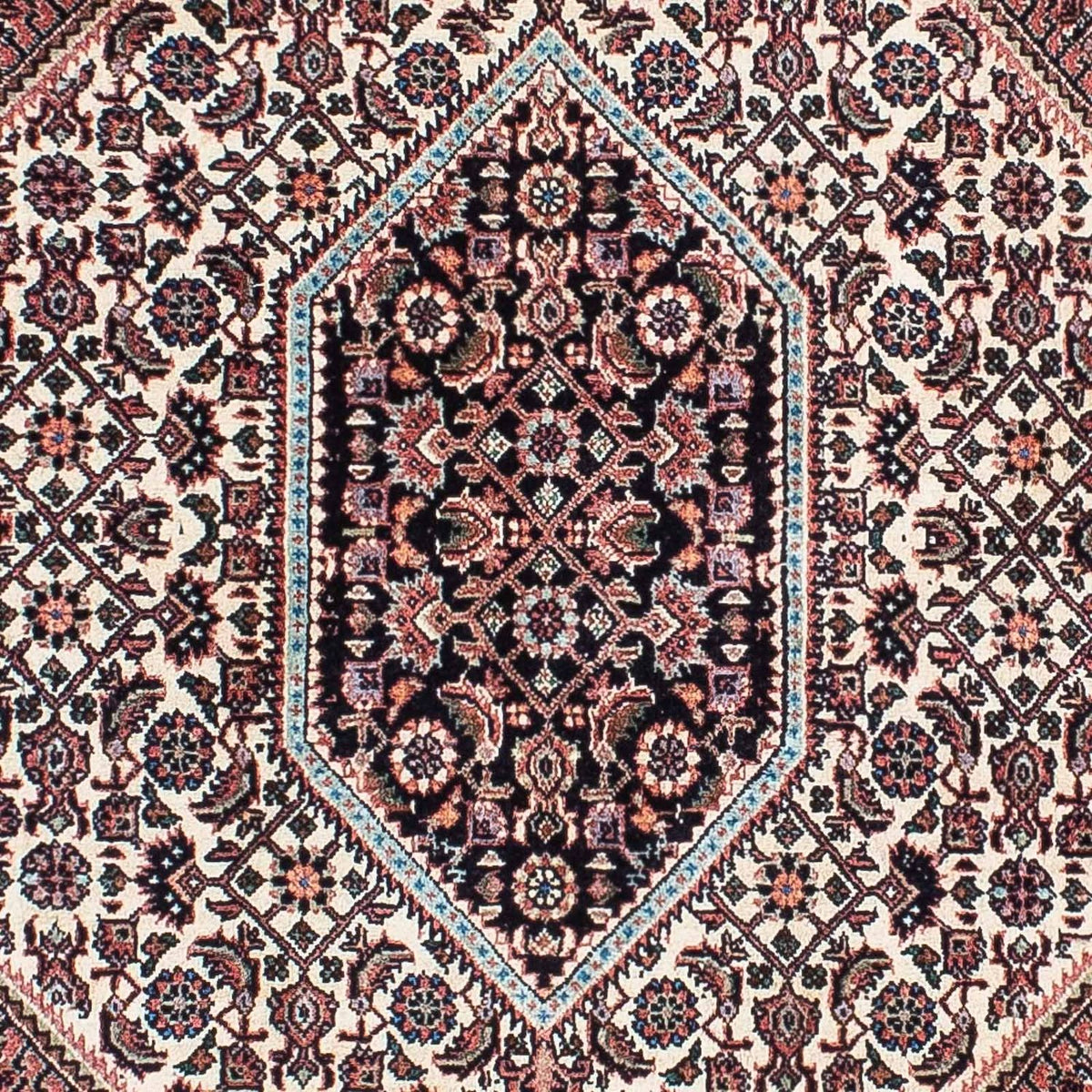 Tapis persan - Bidjar - 202 x 131 cm - rouge clair