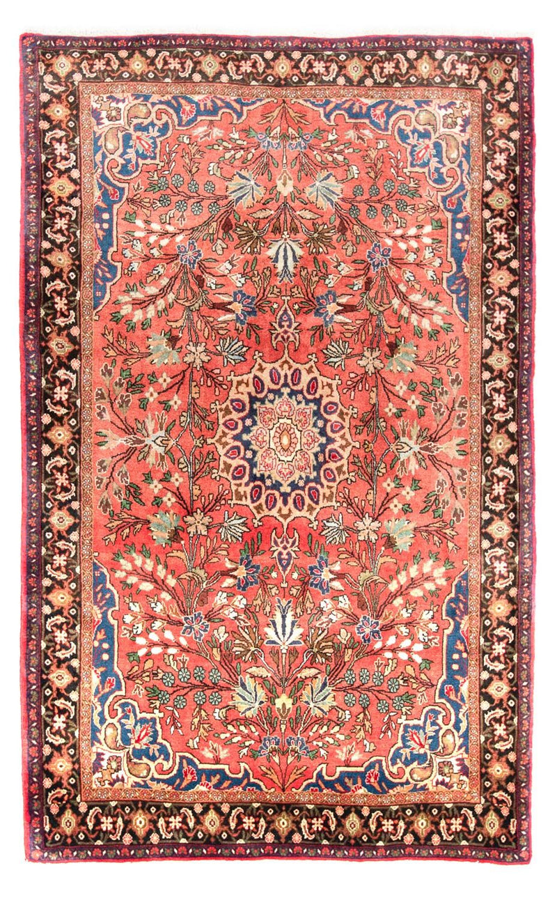 Tapis persan - Bidjar - 223 x 132 cm - rouge clair
