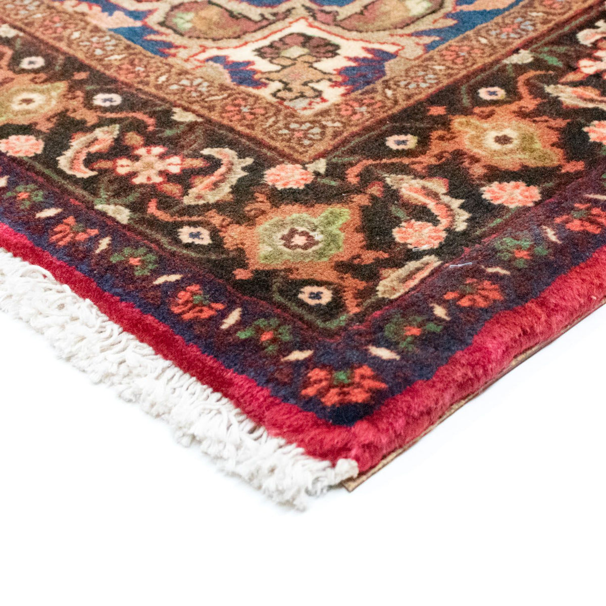 Tapis persan - Bidjar - 223 x 132 cm - rouge clair