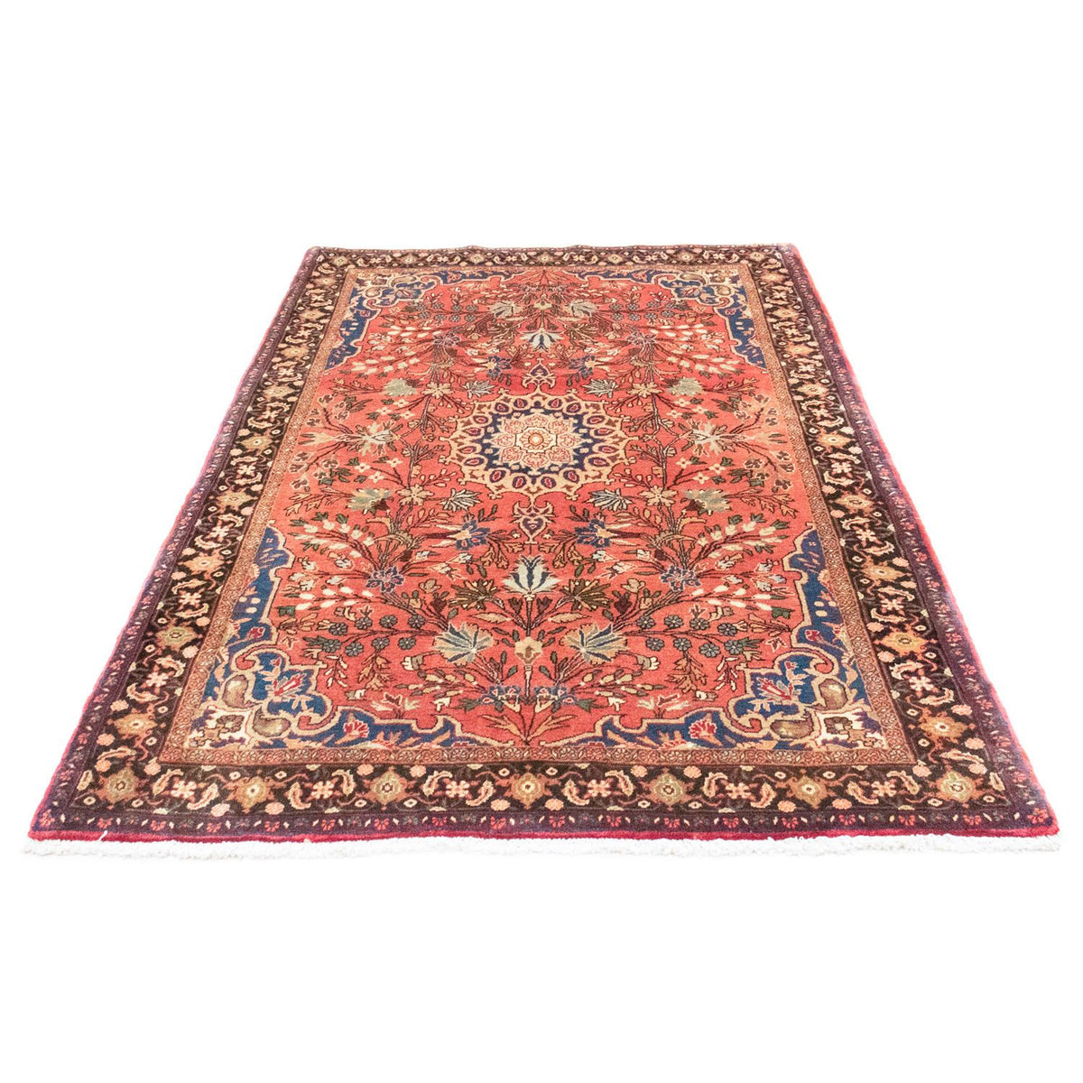 Tapis persan - Bidjar - 223 x 132 cm - rouge clair
