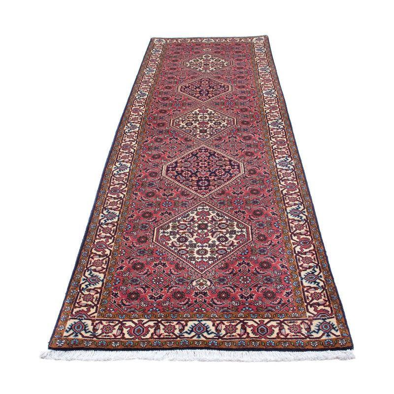 Tapis de couloir Tapis persan - Bidjar - 308 x 81 cm - rouge clair