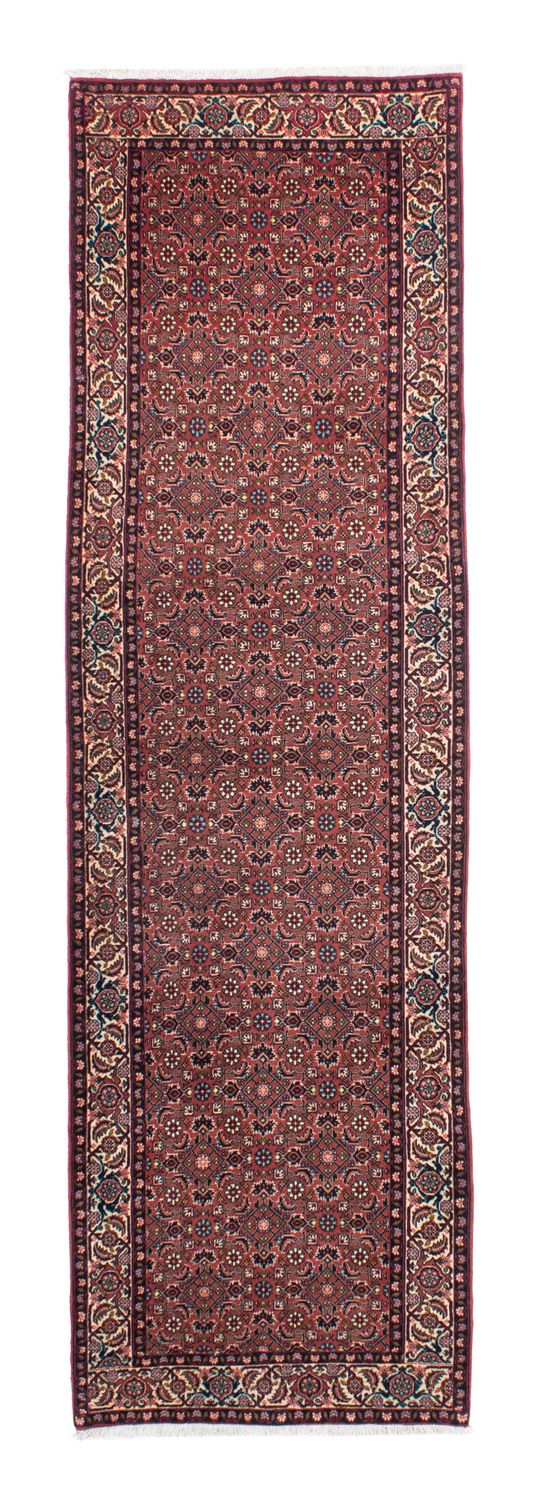 Tapis de couloir Tapis persan - Bidjar - 290 x 84 cm - rouge clair