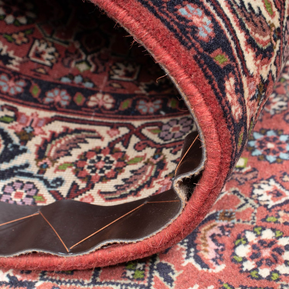 Tapis de couloir Tapis persan - Bidjar - 290 x 84 cm - rouge clair