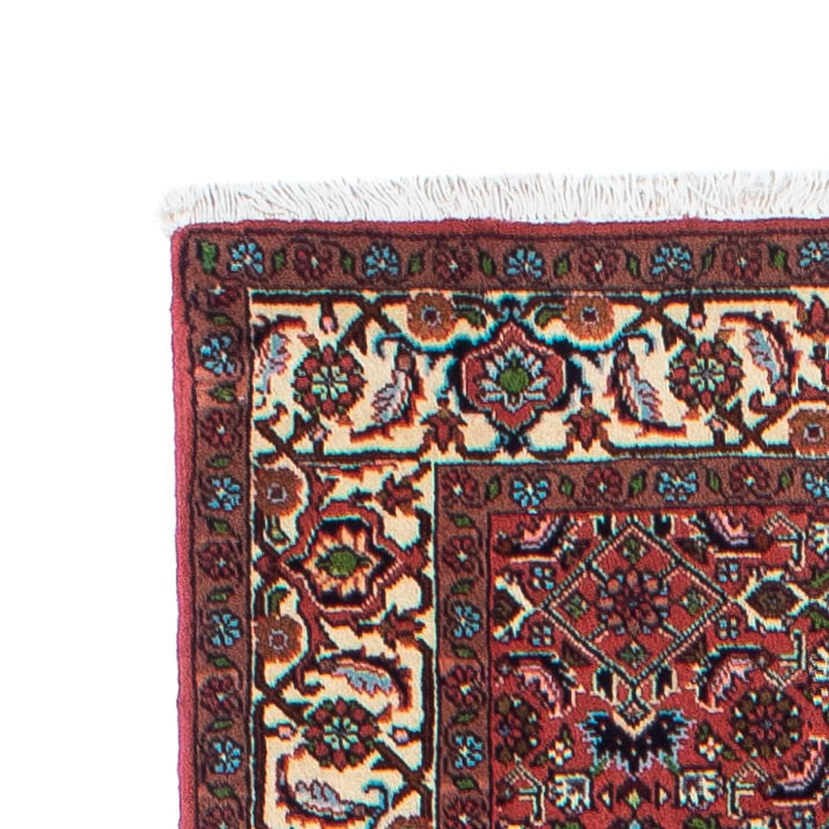 Tapis de couloir Tapis persan - Bidjar - 296 x 81 cm - rouge clair