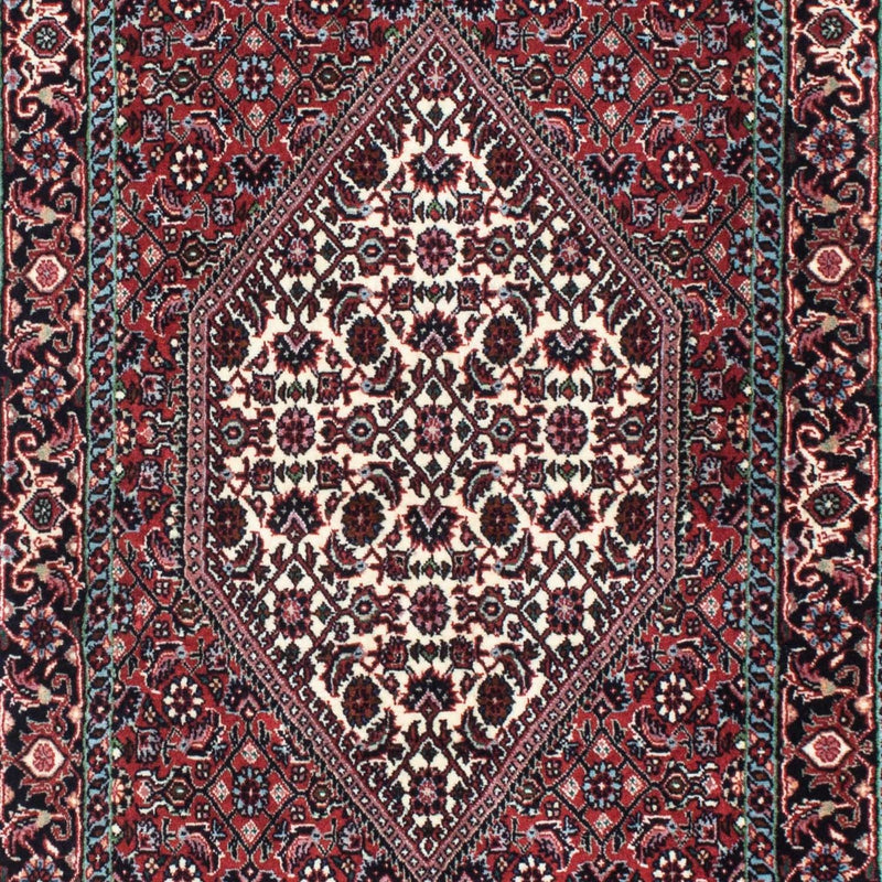 Tapis de couloir Tapis persan - Bidjar - 212 x 73 cm - rouge
