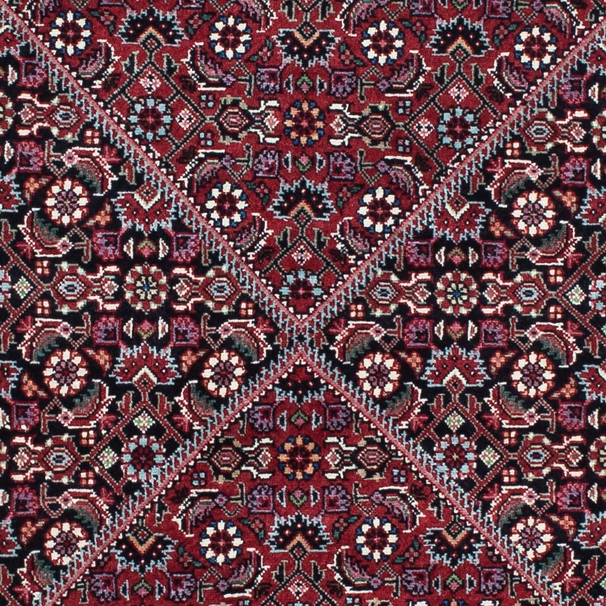 Tapis de couloir Tapis persan - Bidjar - 208 x 75 cm - bleu foncé