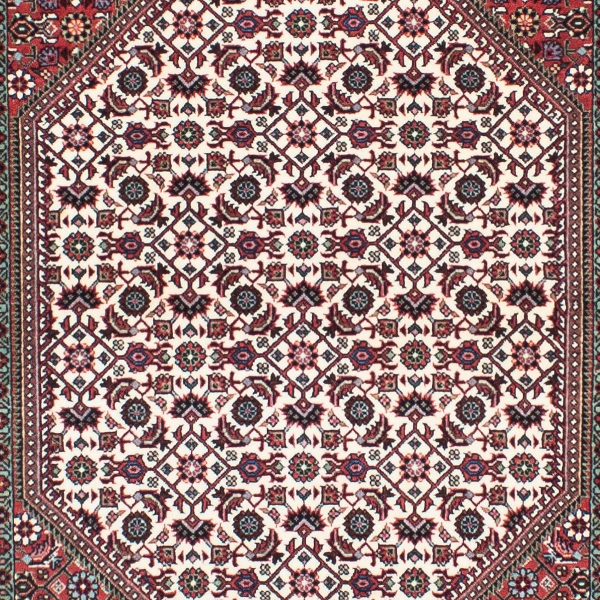 Tapis de couloir Tapis persan - Bidjar - 305 x 84 cm - beige