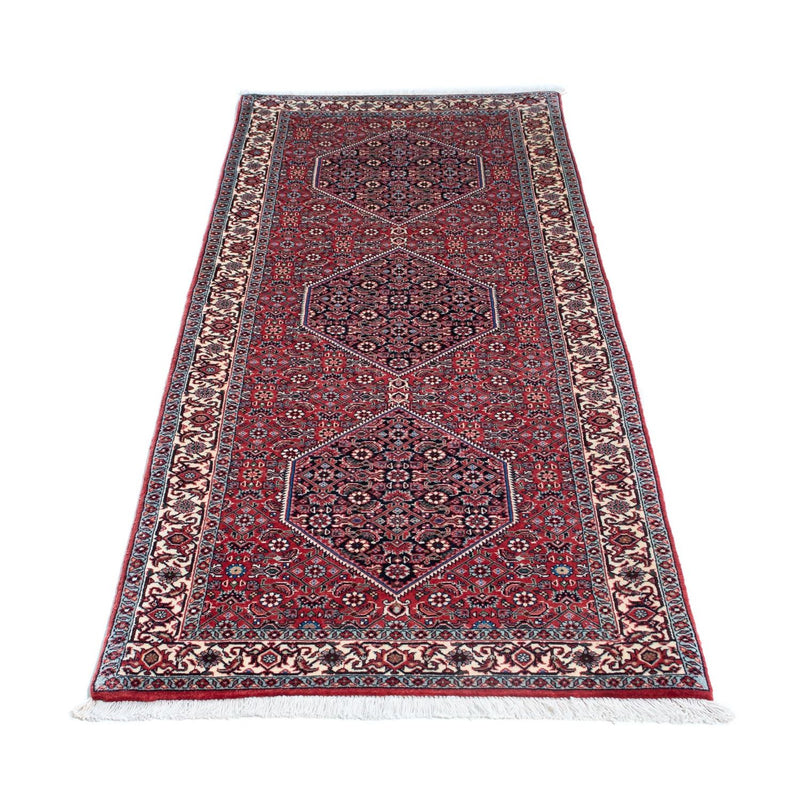 Tapis de couloir Tapis persan - Bidjar - 196 x 72 cm - rouge