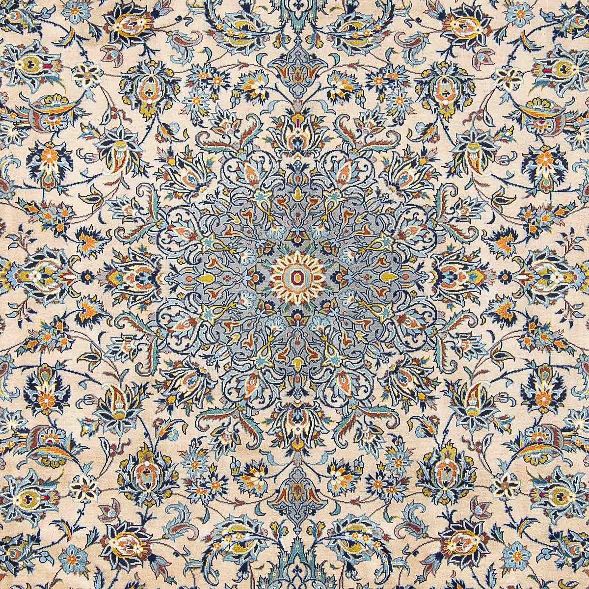 Tapis persan - Keshan - 398 x 303 cm - beige