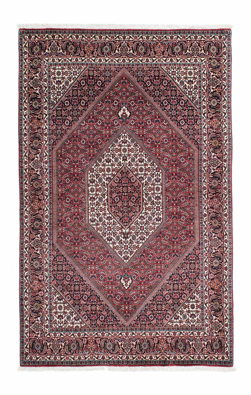 Tapis persan - Bidjar - 208 x 132 cm - rouge clair