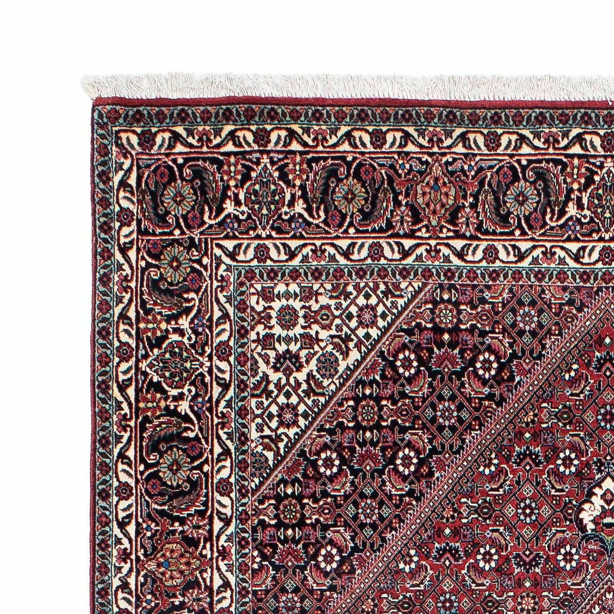 Tapis persan - Bidjar - 208 x 132 cm - rouge clair