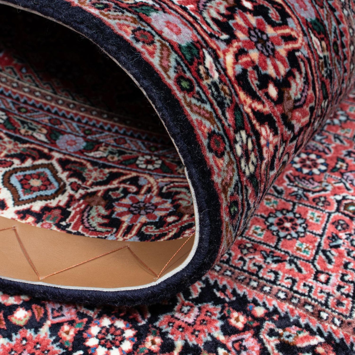 Tapis persan - Bidjar - 203 x 127 cm - bleu foncé