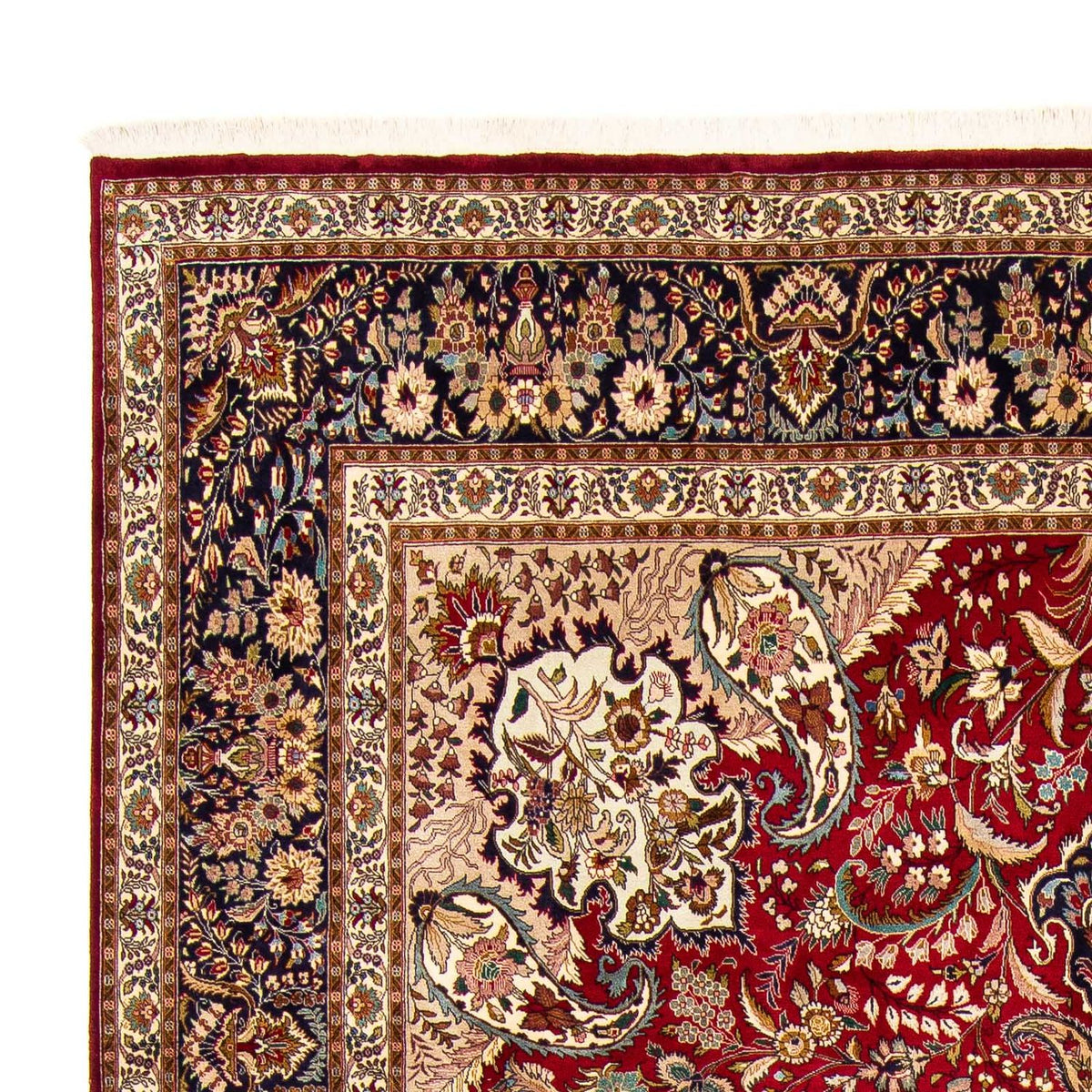 Tapis persan - Tabriz - Royal - 400 x 297 cm - rouge foncé