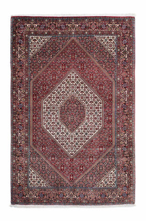 Tapis persan - Bidjar - 208 x 133 cm - rouge clair