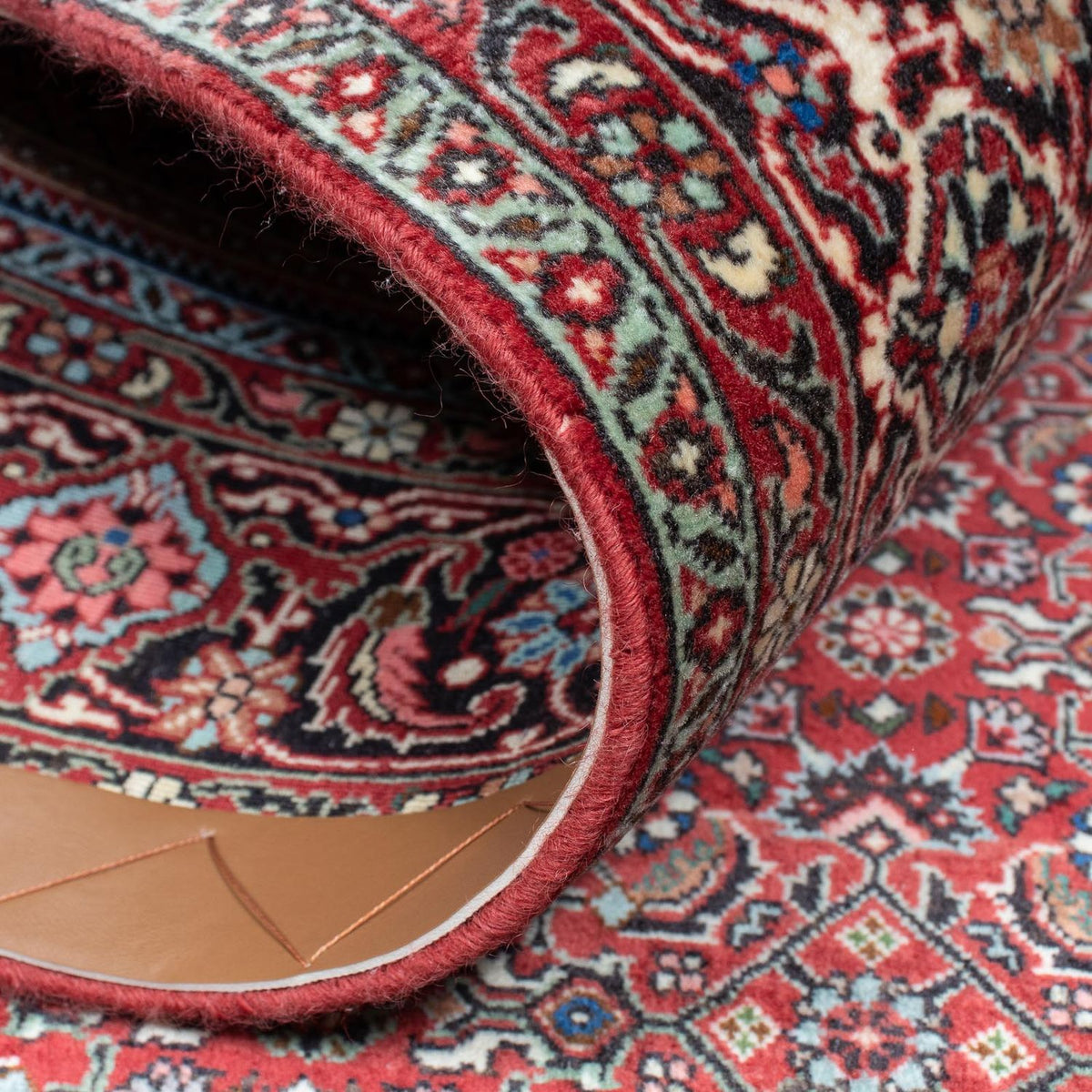 Tapis persan - Bidjar - 208 x 133 cm - rouge clair