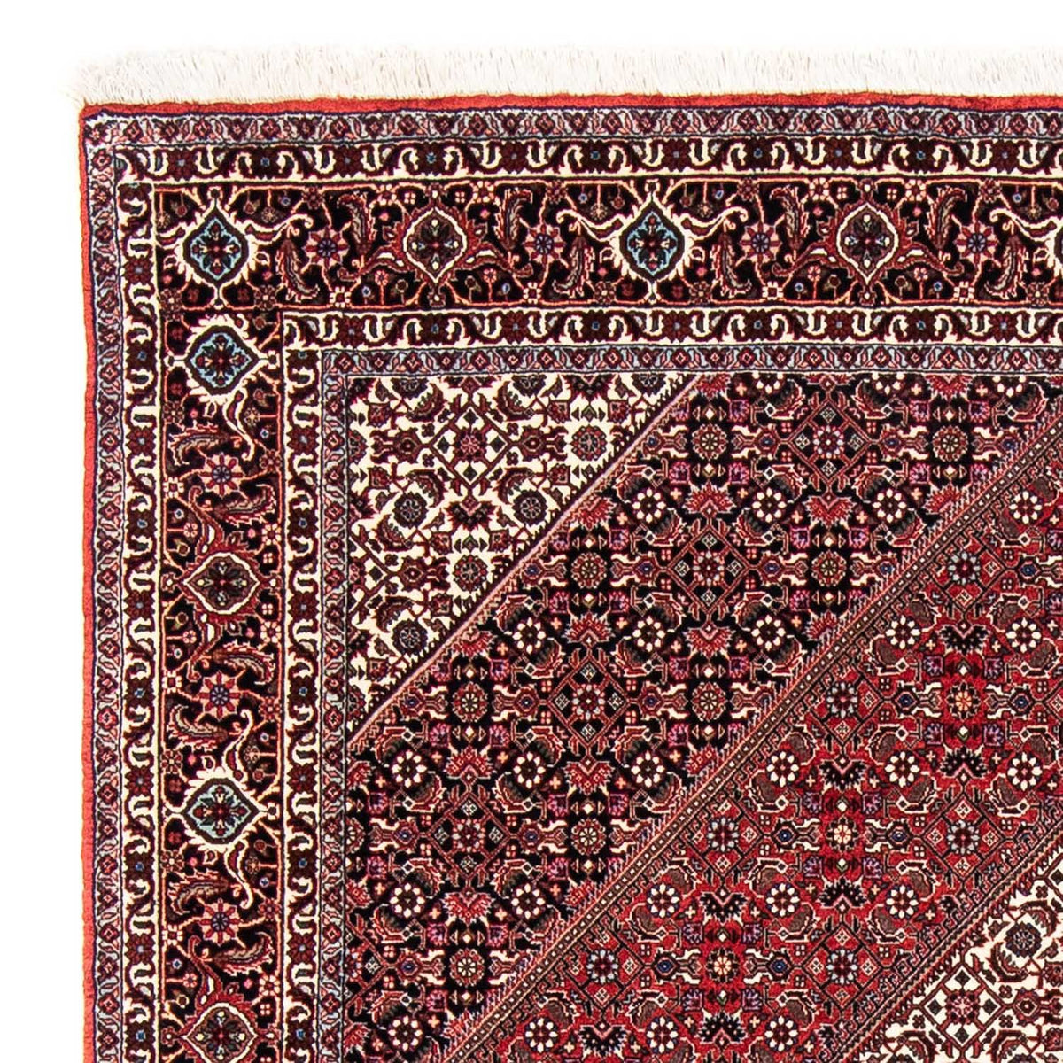 Tapis persan - Bidjar - 237 x 172 cm - rouge clair