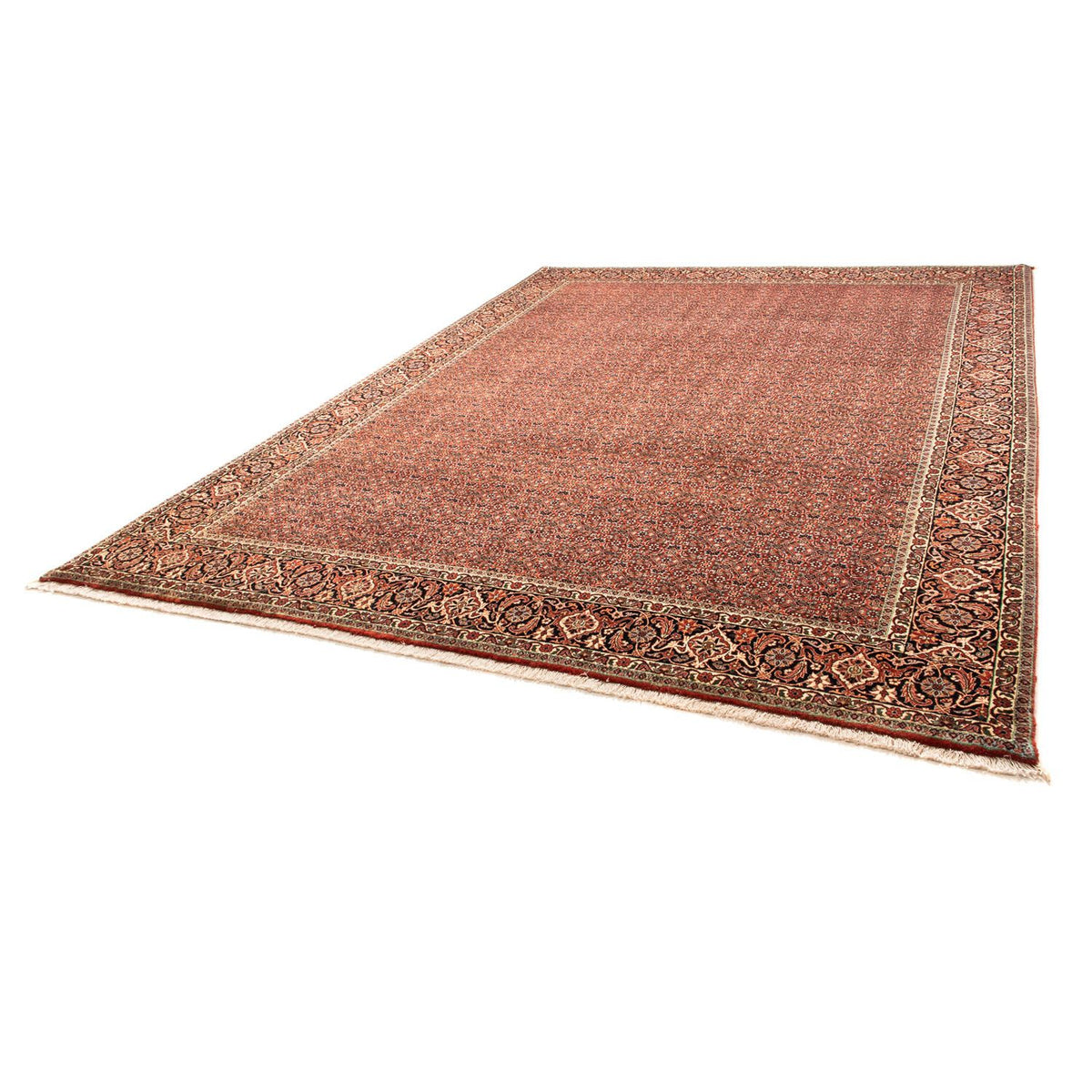 Tapis persan - Bidjar - 340 x 254 cm - rouge foncé