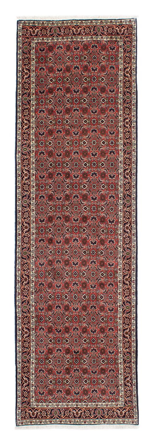 Tapis de couloir Tapis persan - Bidjar - 291 x 84 cm - rouge foncé