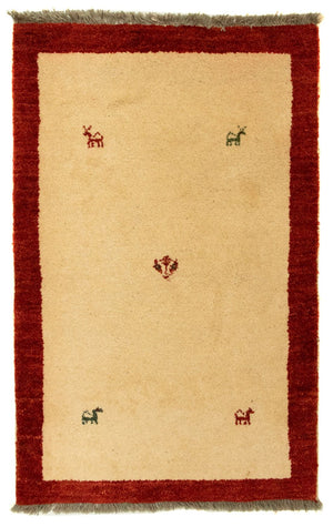 Tapis Gabbeh - Persan - 125 x 83 cm - beige