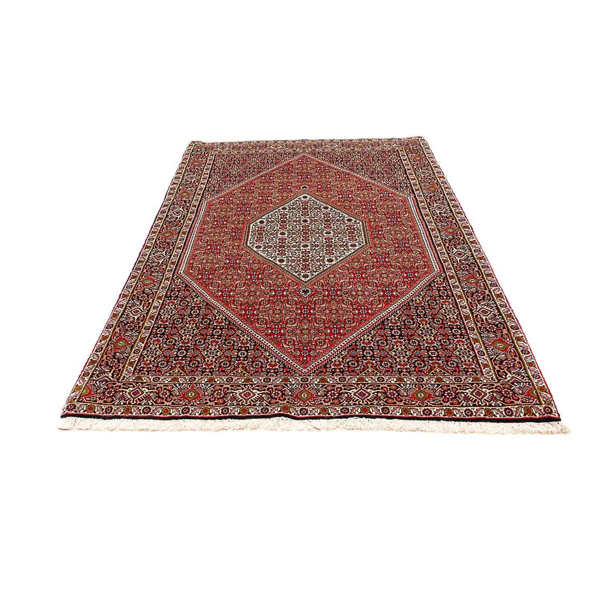 Tapis persan - Bidjar - 225 x 136 cm - rouge