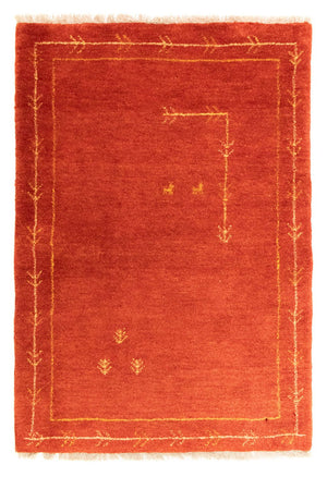 Tapis Gabbeh - Persan - 126 x 85 cm - rouge