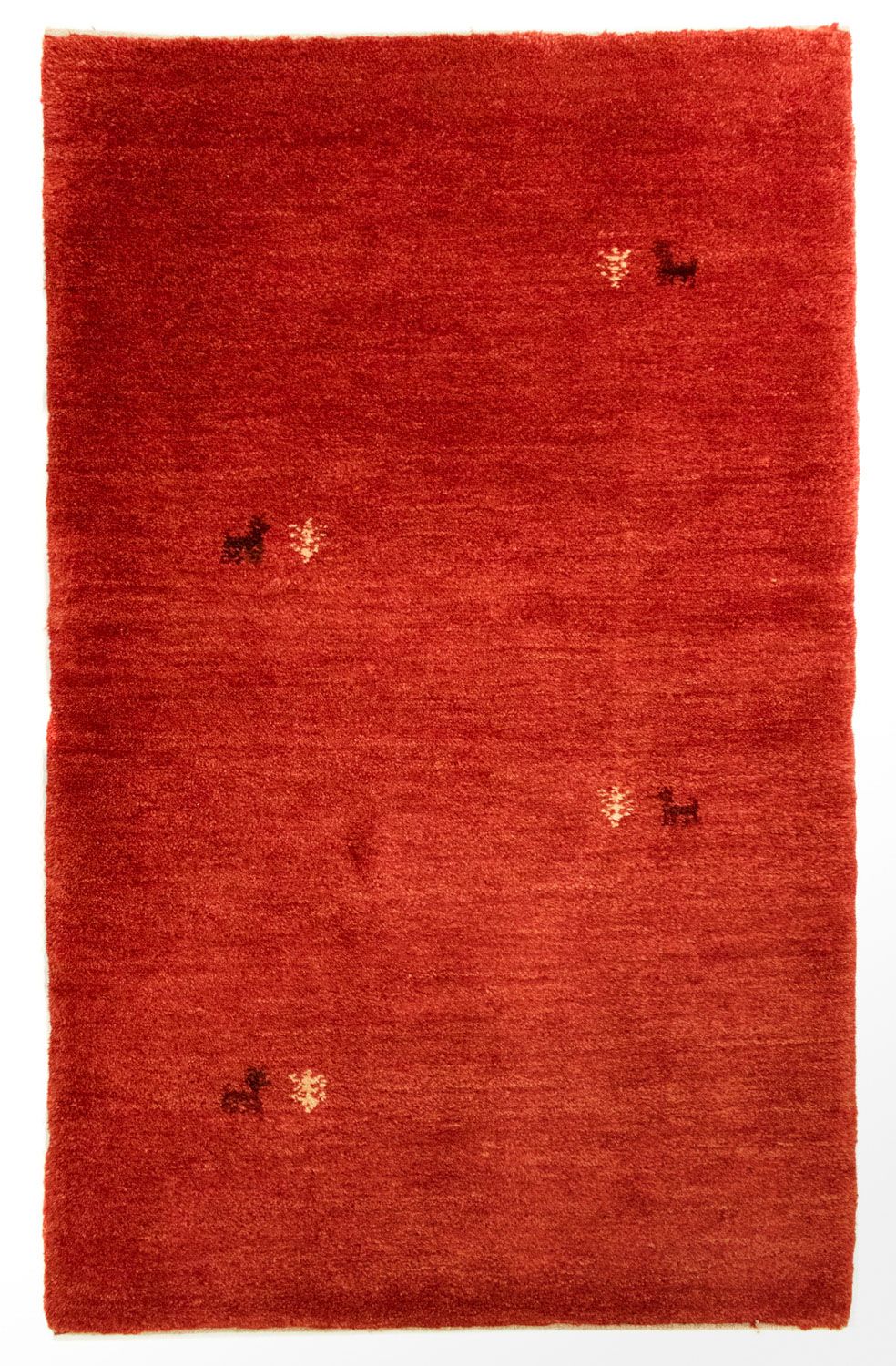 Tapis Gabbeh - Persan - 147 x 76 cm - rouge