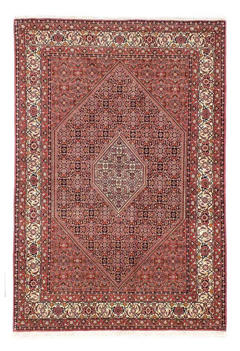 Tapis persan - Bidjar - 246 x 171 cm - rouge clair
