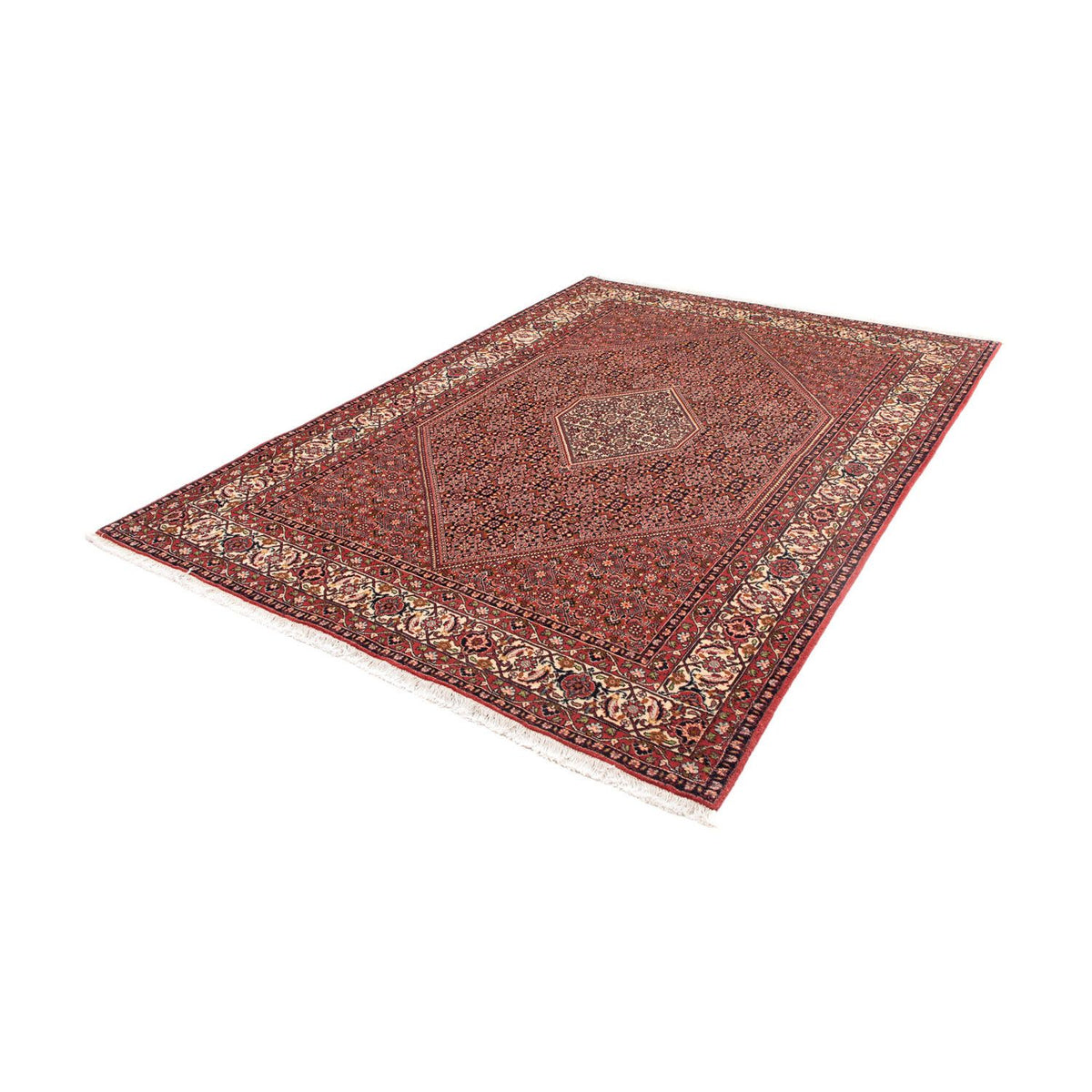 Tapis persan - Bidjar - 246 x 171 cm - rouge clair