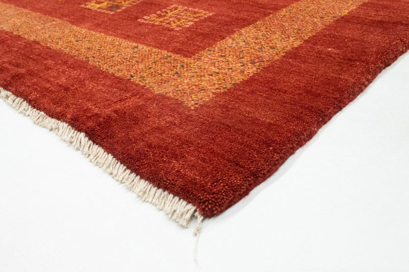 Tapis Gabbeh - Persan - 187 x 149 cm - rouge