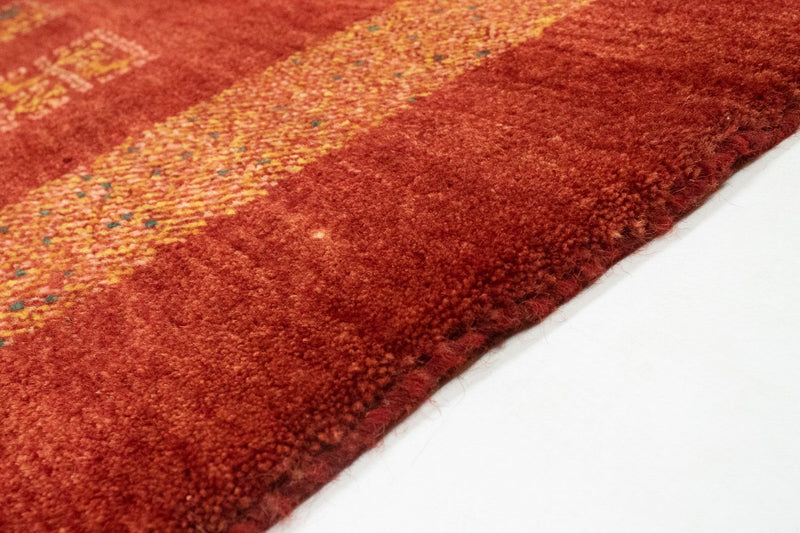 Tapis Gabbeh - Persan - 187 x 149 cm - rouge