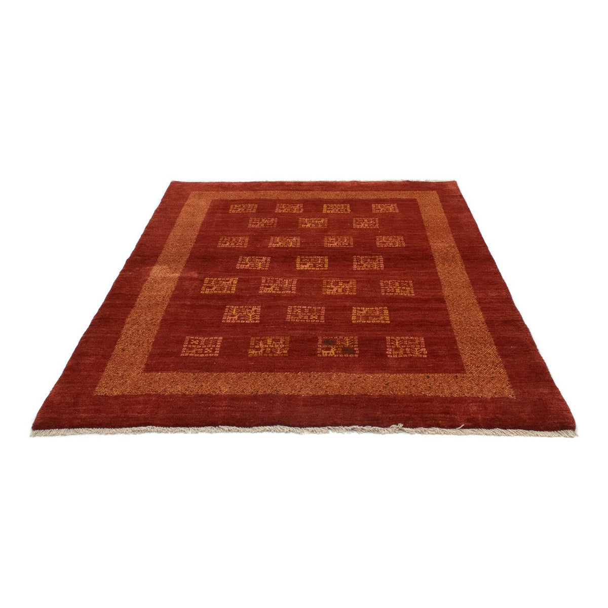 Tapis Gabbeh - Persan - 187 x 149 cm - rouge
