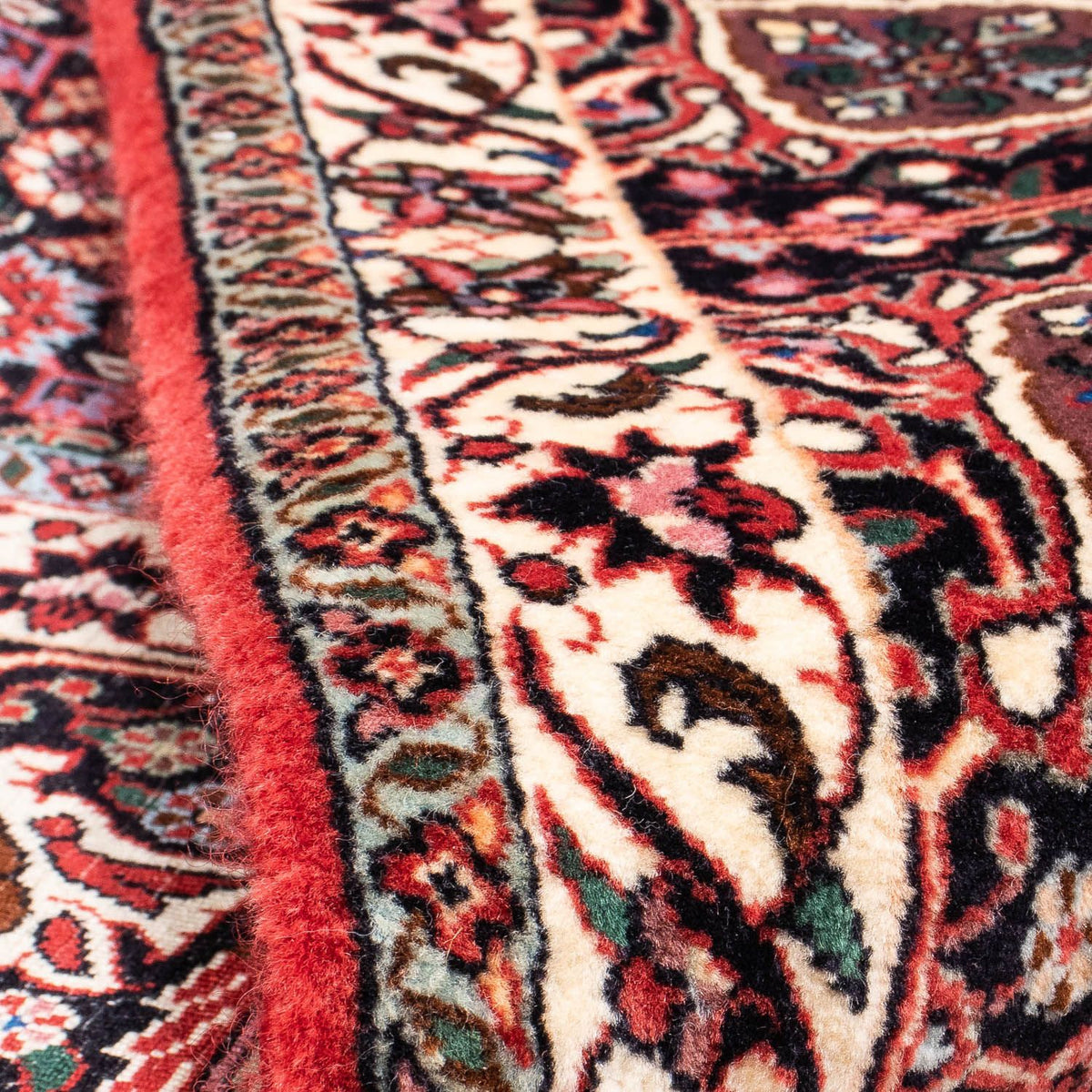 Tapis persan - Bidjar - 312 x 248 cm - rouge clair