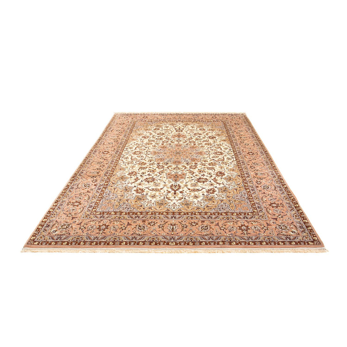 Tapis persan - Isfahan - Premium - 291 x 200 cm - marron clair