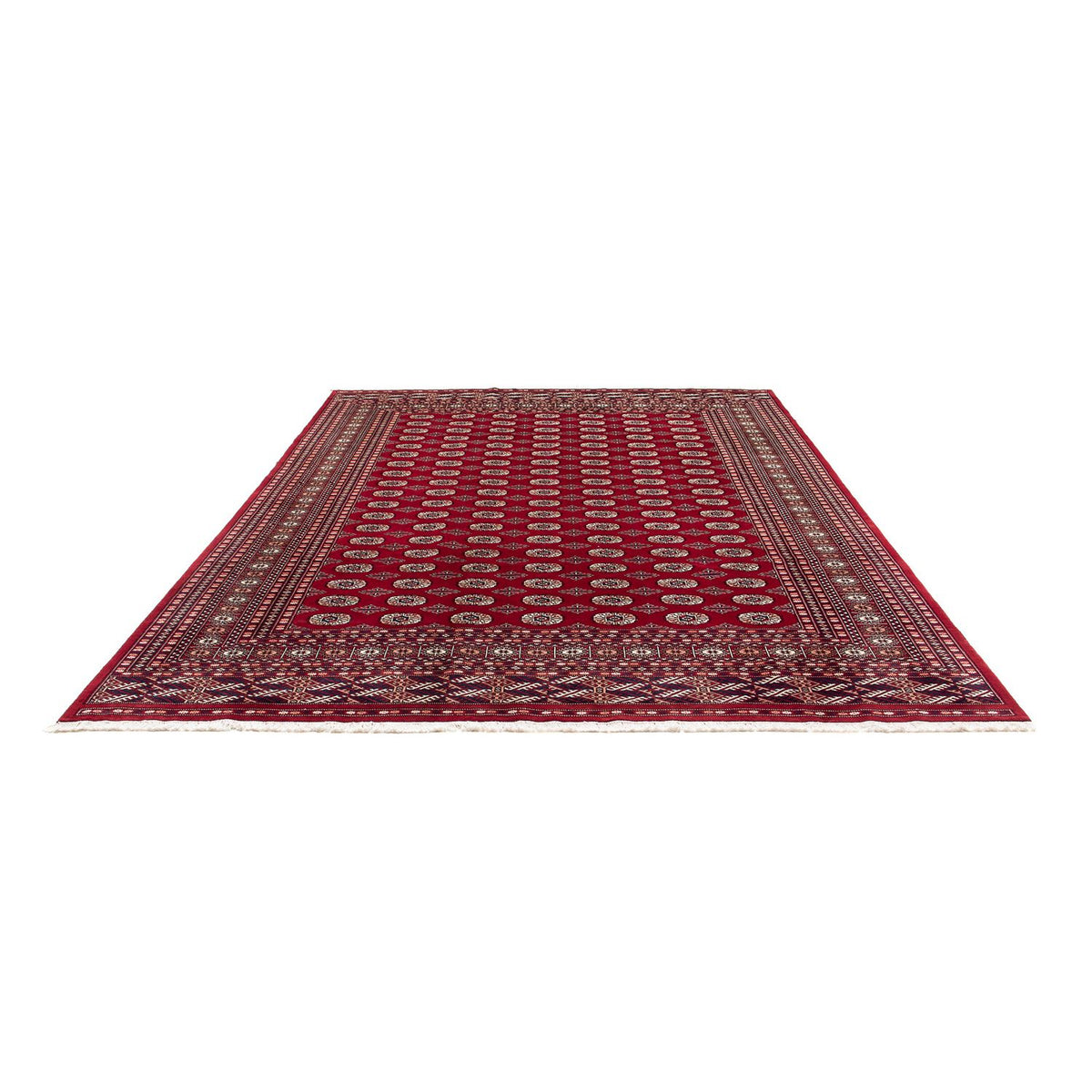 Tapis afghan - Boukhara - 303 x 253 cm - rouge