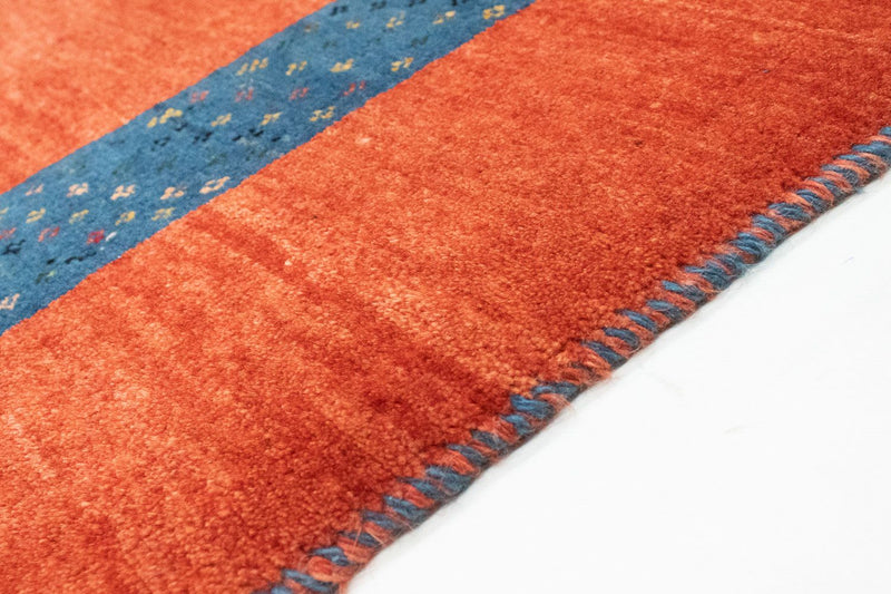 Tapis Gabbeh - Loribaft Persan - 210 x 142 cm - rouge