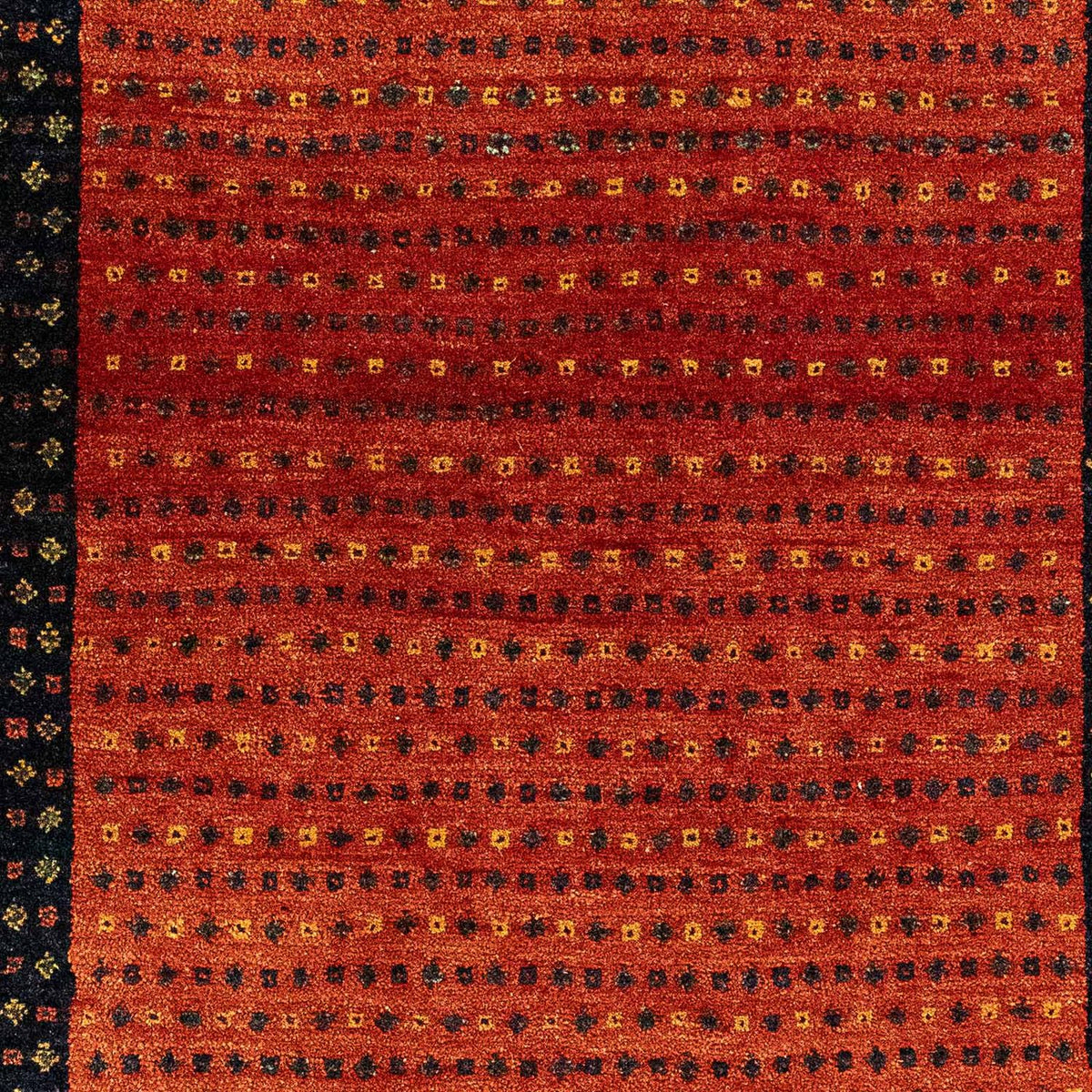 Tapis Gabbeh - Loribaft Persan - 136 x 82 cm - rouge foncé