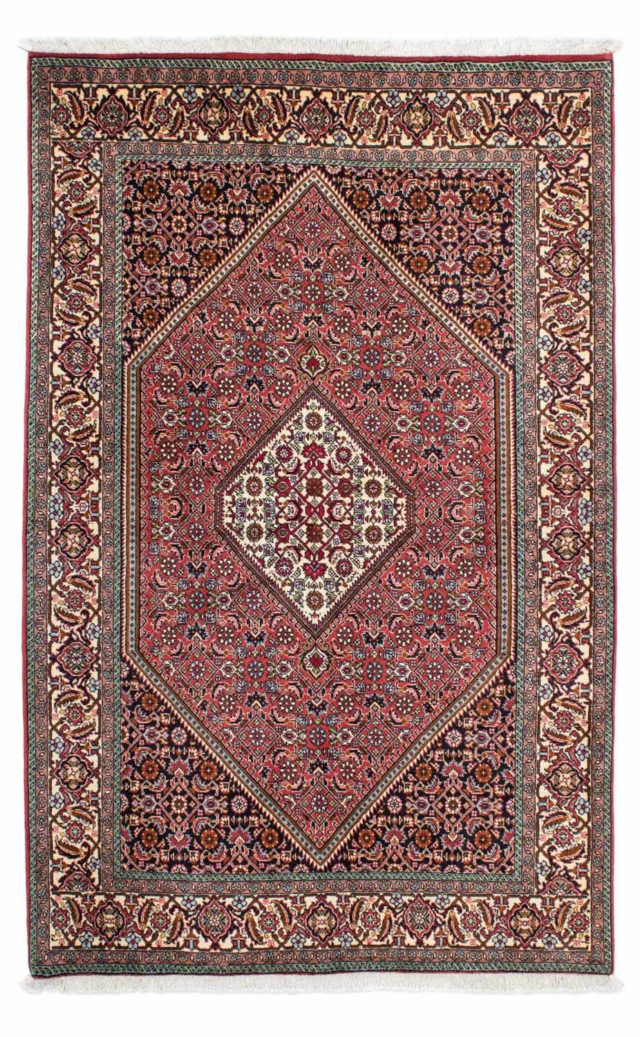 Tapis persan - Bidjar - 222 x 138 cm - rouge