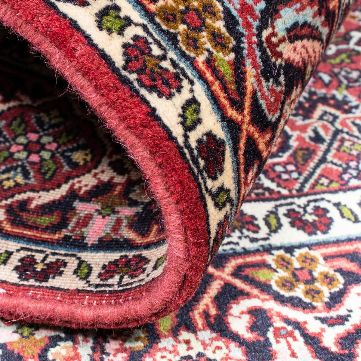 Tapis persan - Bidjar - 205 x 141 cm - rouge