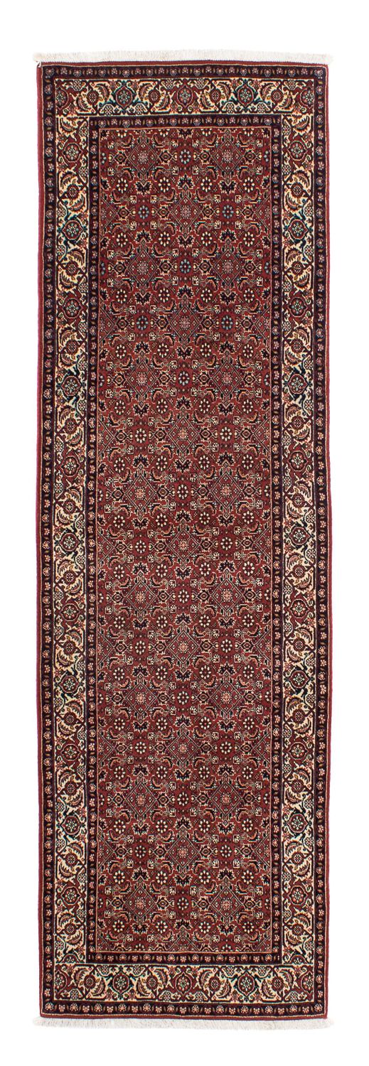 Tapis de couloir Tapis persan - Bidjar - 285 x 84 cm - rouge foncé