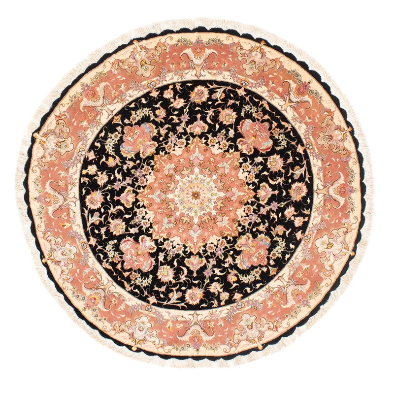 Tapis persan - Tabriz - Royal ronde  - 153 x 153 cm - bleu foncé