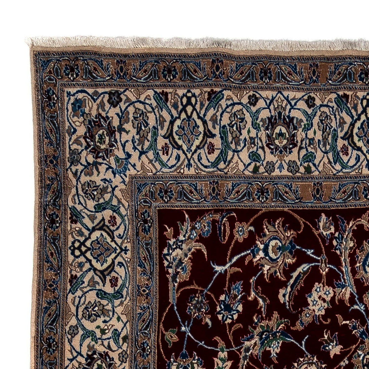 Tapis persan - Nain - Royal - 340 x 190 cm - noir